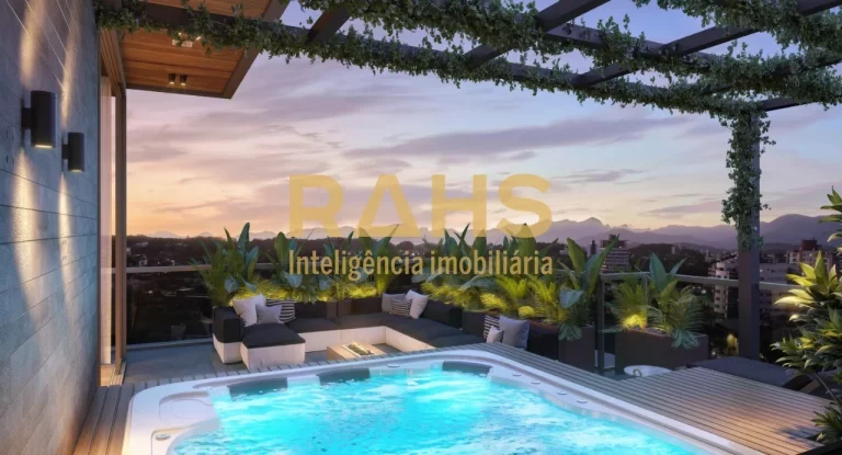 Imagem Uma Cobertura Plana que se destaca dentro da cidade de Joinville como uma das mais bela vista, uma e...