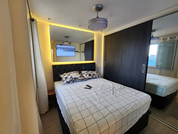 Imagem Apartamento de 2 dorms (suíte), 1 vaga com churrasqueira à carvão no condominio Exuberance Club