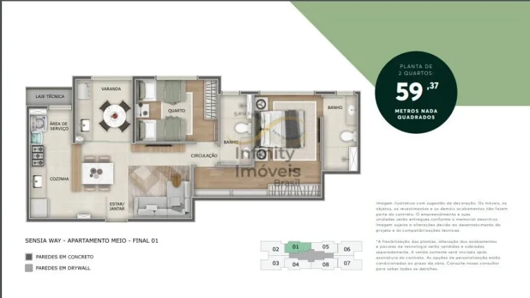 Imagem SENSIA WAY ESTORIL - Apartamento à venda no bairro Estoril - Belo Horizonte/MG