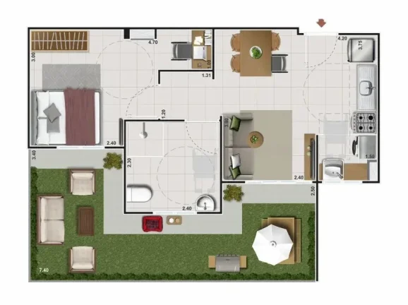 Imagem APARTAMENTO RESIDENCIAL em Rio de Janeiro - RJ, Praça Seca