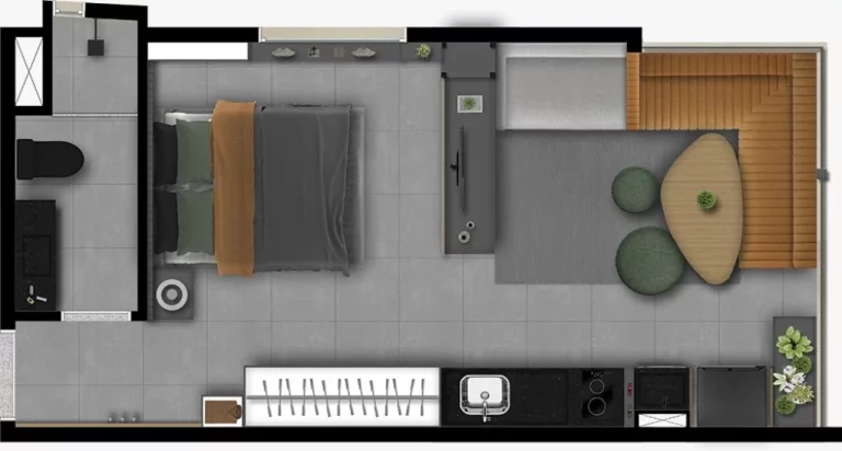 Imagem Comprar apartamento Studio em Bairro jardim Santo André SP, Comprar apartamento com 1 quarto em Bairro jardim Santo André SP, apartamento studio Abc