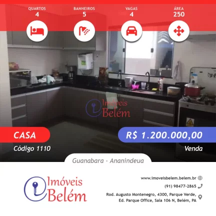 Imóveis Belém Vende casa no Ecos Paradise
