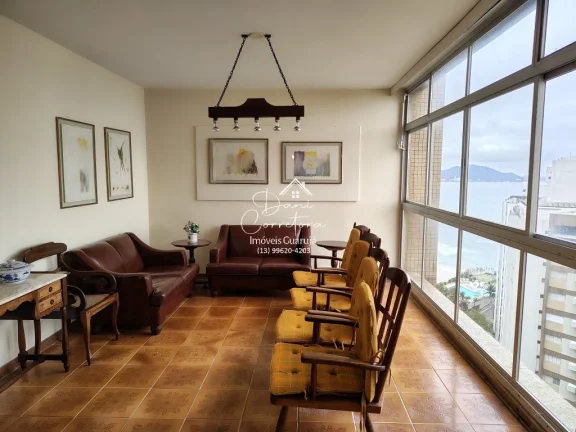 Imagem Apartamento com vista para Pitangueiras e Enseada: 3 quartos, 1 suíte, 2 salas, 3 banheiros, 1 vaga de garagem, 142m². Venha conferir!