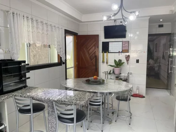 Imagem Casa Sobrado 3 Dormitórios Quintal Churrasqueira Próximo Bosque Maia À Venda, 205 m² por R$ 830.000 - Jardim Santa Cecília - Guarulhos/SP - SO5261