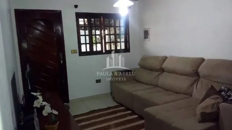 Imagem Casa Assobradada 200m², 8 metros de frente, Churrasqueira, Dormitórios, 2 Banheiros, 3 Vagas, Financia, Jardim Bela Vista, Mauá-SP