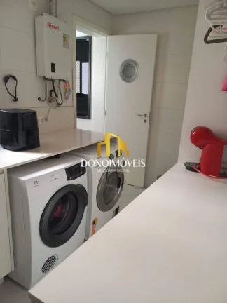 Imagem Apto venda 3 dorm vista piscina andar alto, 123m Cond Domo Life SBC SP