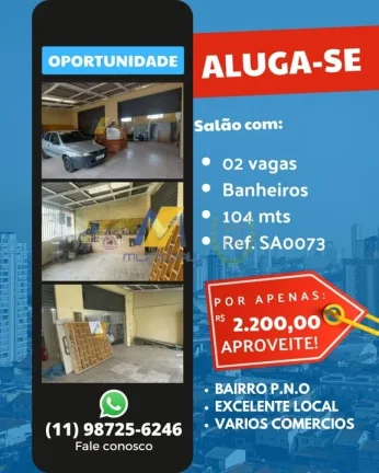 Imagem Salão à Venda com 104m²!!!