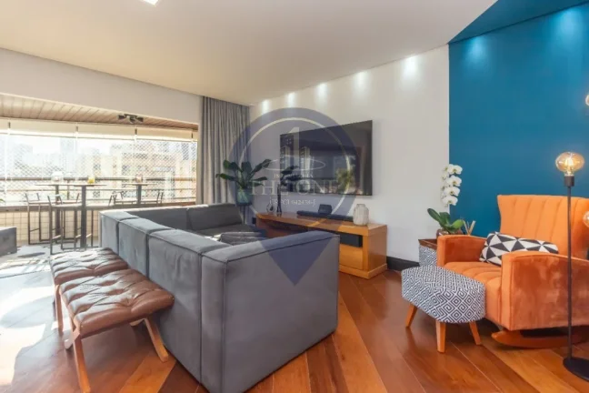 Imagem Luxuoso apartamento de 4 quartos na Vila Mariana, São Paulo-SP: 3 suítes, 2 salas, 4 banheiros, 3 vagas de garagem e 177m².