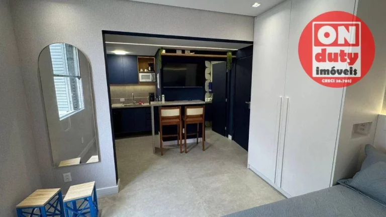 Imagem Kitnet à venda, 30 m² por R$ 514.000,00 - José Menino - Santos/SP