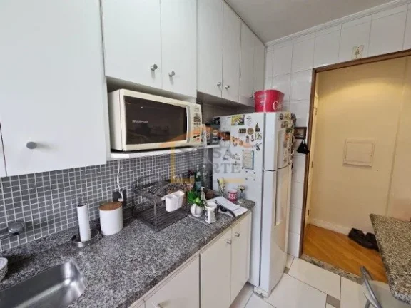 Imagem Apartamento com 2 dormitórios, sendo 1 suite, sala para dois ambientes, varanda, cozinha americana ...