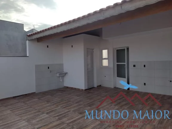 Imagem Cobertura 2 dormitórios e 3 banheiro 88m por R$ 360.000,00 - Vila Linda !