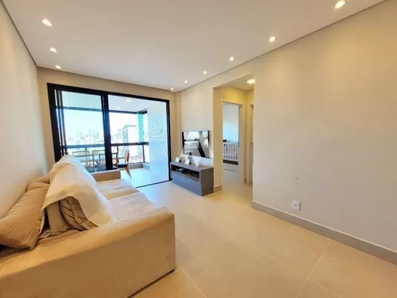 Imagem Apartamento porteira fechada no Bairro da Aparecida com 2 quartos, sendo 1 suíte e andar alto!