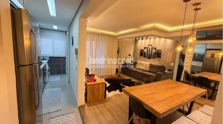 Imagem Apartamento no Solar Mirador totalmente mobiliado, 75m², 2 quartos (1 suíte), sala estendida, sacada com churrasqueira e vaga coberta — pronto para morar!