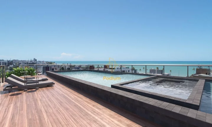 Imagem Apartamentos com varanda / sacada e área de lazer completa a 330m da praia do Bessa - AP1274