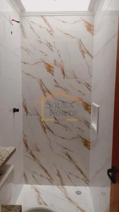 Imagem Sobrado novo, 3 dormitórios, sendo 1 suíte, sala 2 ambientes, 2 sacadas, Cozinha equipada com Cook...