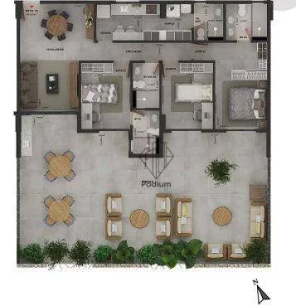 Imagem Apartamento térreo com área privativa a 294m da praia do Bessa / Jardim Oceania. -AP1544