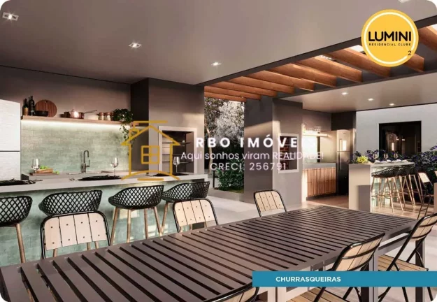 Imagem LUMINI RESIDENCIAL CLUBE 2 - Carapicuíba 1 e 2dormitórios de 28,40m² a 40m²