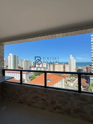Imagem Apartamento Vista mar 2 Dormitórios sendo 1 suíte a 200 metros do mar no bairro Caiçara - Praia Grande