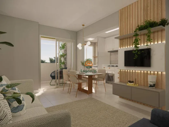 Imagem Apartamento com 2 dormitórios à venda, 49 m² por R$ 285.201,75 - Villa Paradiso - Lagoa Santa/MG