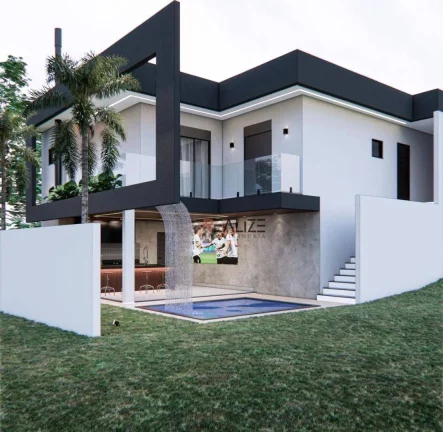 Imagem Casa moderna com 3 suítes à venda, 192 m² por R$ 1.790.000 - Condomínio Park Gran Reserve - Indaiatuba/SP