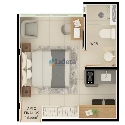 Imagem Flat - 18,55 m² - Intermares, Cabedelo/PB