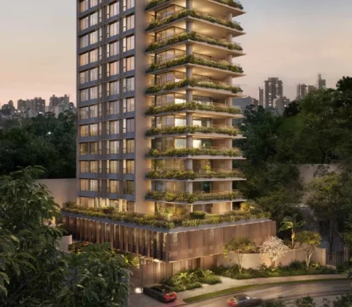 Imagem Apartamento de Luxo de 4 suítes no Condomínio Lignea Higienópolis, São Paulo-SP: 5 banheiros, 3 vagas, 303m².