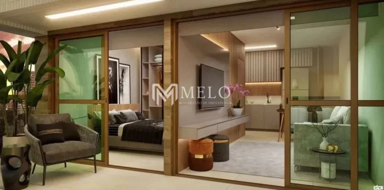Imagem Na Beira Rio com 1qt., 1suite, 1vaga, 32,90 -PRONTO