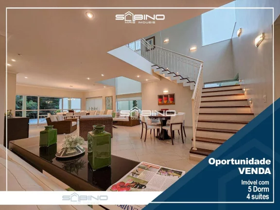 Imagem 3° Casa à venda em Riviera, com 5 dormitórios sendo 5 suítes, 395m² área construída 6 vagas de garagem