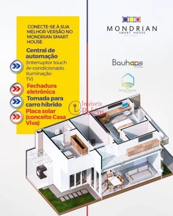 Imagem Casa com automação em condomínio MONDRIAN SMART HOUSE