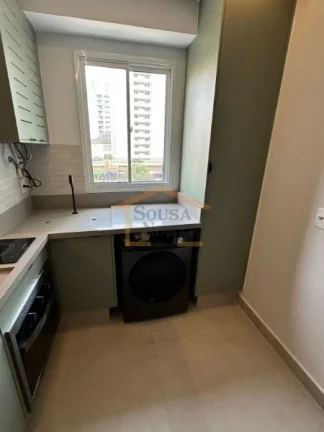 Imagem Apartamento, 39m², 1 dormitório, banheiro, sala 2 ambientes, totalmente mobiliado, armários plane...