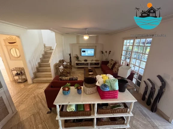 Imagem Casa em condomínio pé na areia c/ vista ao mar para venda e locação em Juquehy com 4 suítes, 10 pes. 201m² de área construída | Juquehy Imobiliária