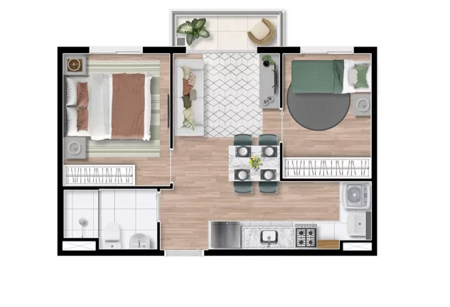 Imagem APARTAMENTO RESIDENCIAL em São Paulo - SP, Vila Parque Jabaquara
