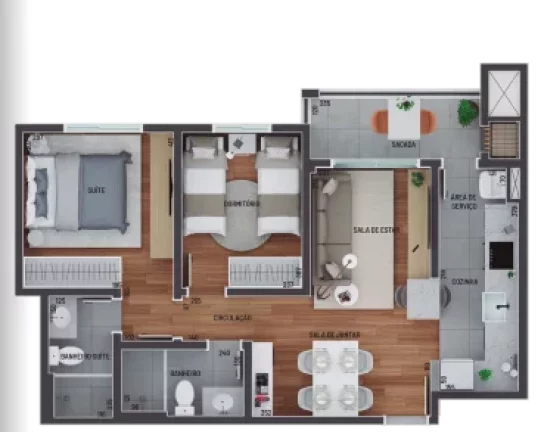 Imagem Jardim dos Manacás - Apartamento à venda no bairro Tingui - Curitiba/PR