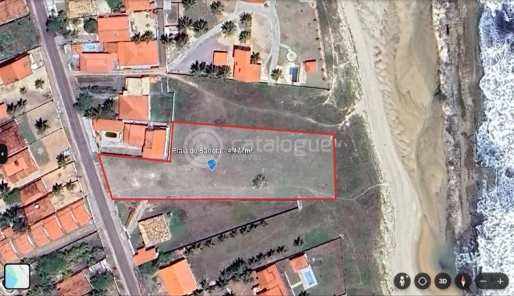 Terreno à venda na Praia de Barreta, Nísia Floresta: - 4.477m²