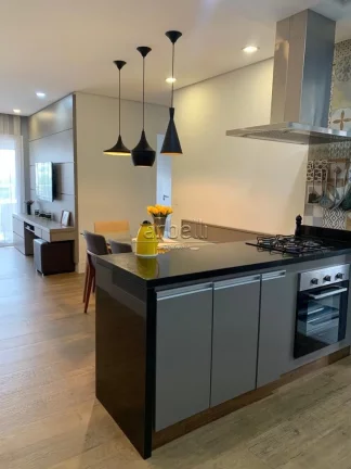 Imagem Apartamento com 88 M² com 3 dormitórios sendo 1 suíte, 3 banheiros, varanda, sala, cozinha com ba...