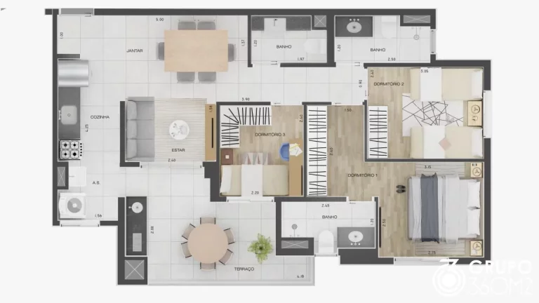 Imagem Apartamento para Venda em Santo André / SP no bairro Campestre