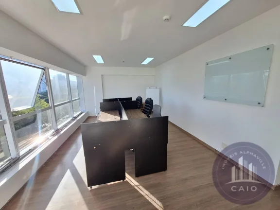 Imagem Sala mobiliada 42m² para aluguel por R$ 3.290,00/mês - Alphaville/SP