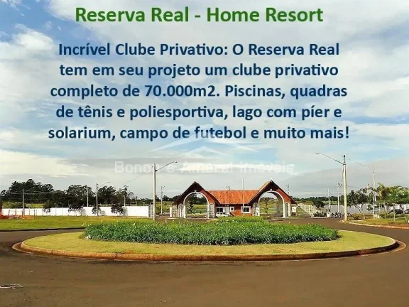 Imagem Terreno no Condomínio Reserva Real, Parque Brasil 500 em Paulínia.

Terreno de 300m², metragem di...