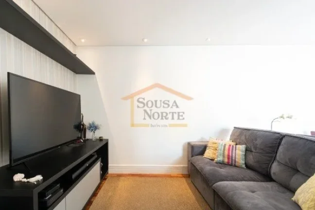 Imagem Apartamento de 88m² com 3 dormitórios, sendo 1 suite, 2 banheiros, 2 vagas e depósito. Possui sal...