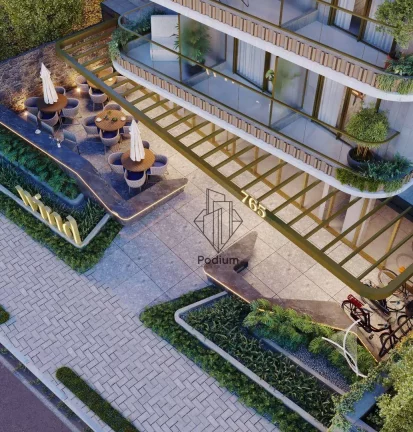 Imagem Flats térreo com área privativa a beira mar da praia de Manaíra - FL0389