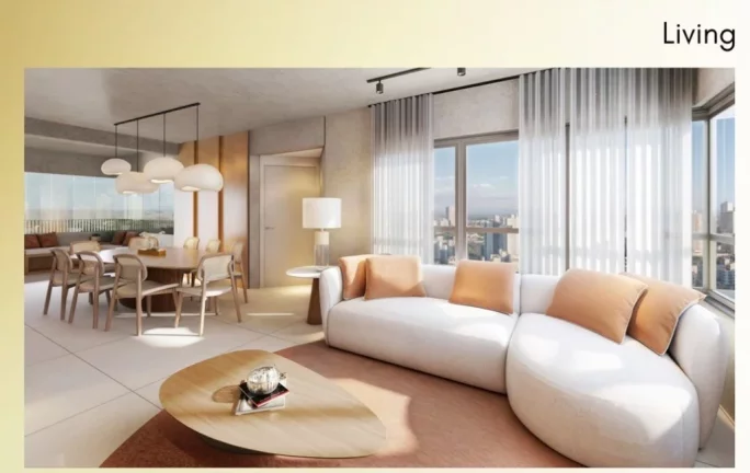 Imagem Luxuoso apartamento de 3 quartos e 3 suítes à venda em Santo André-SP, Jardim Bela Vista! 135m², 4 banheiros, 3 vagas de garagem no Condomínio Vitrúvio.