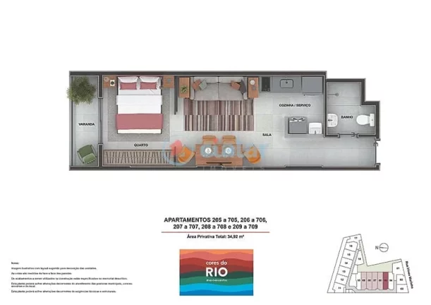 Imagem Apartamento à venda 2 Quartos 53.65M Centro Rio de Janeiro - RJ | Cores do Rio - Residencial Imagem Apartamento à venda 2 Quartos 53.65M Centro Rio de Janeiro - RJ | Cores do Rio - Residencial