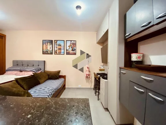 Imagem Studio para Venda em Santos, Ponta da Praia, 1 banheiro, 1 vaga