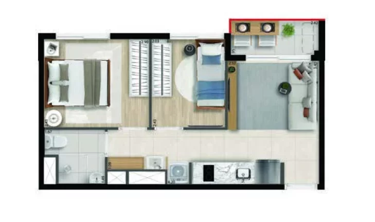 Imagem Apartamento com 2 Quartos à Venda, 32 m² em Perdizes - São Paulo