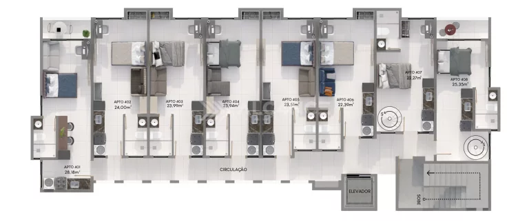 Imagem Studio - 23,99 m² - Intermares, Cabedelo/PB