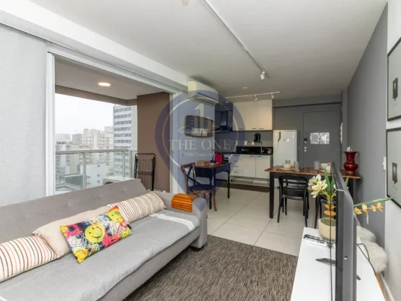 Imagem Apartamento à venda na Consolação, São Paulo-SP: 1 quarto, 2 salas, 1 banheiro, 1 vaga de garagem, 48 m² de área.