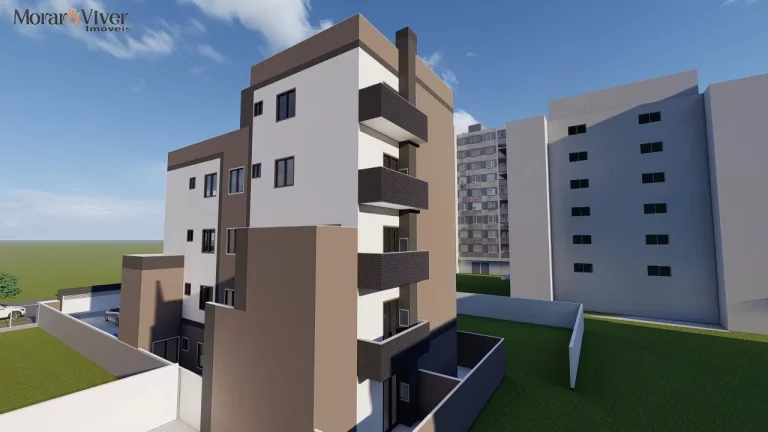 Imagem Apartamento para Venda em São José dos Pinhais, Cruzeiro, 2 dormitórios, 1 suíte, 2 banheiros, 1 vaga