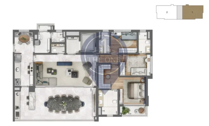 Imagem Imperdível apartamento de luxo com 3 quartos e 3 suítes no Brooklin Paulista, São Paulo-SP!