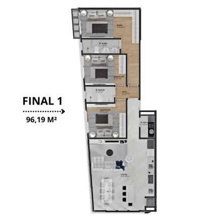 Imagem Elegance Tower - Apartamento à venda no bairro Perequê - Porto Belo/SC