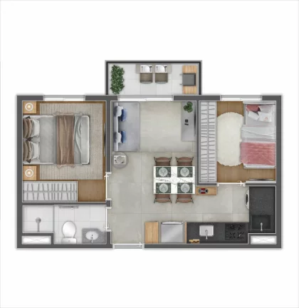 Imagem APARTAMENTO RESIDENCIAL em São Paulo - SP, Chácara Santo Antônio (Zona Sul)